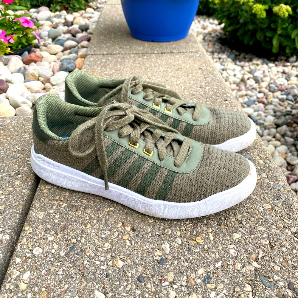 K-Swiss Olive Green Sneakers - Women’s size 6.5